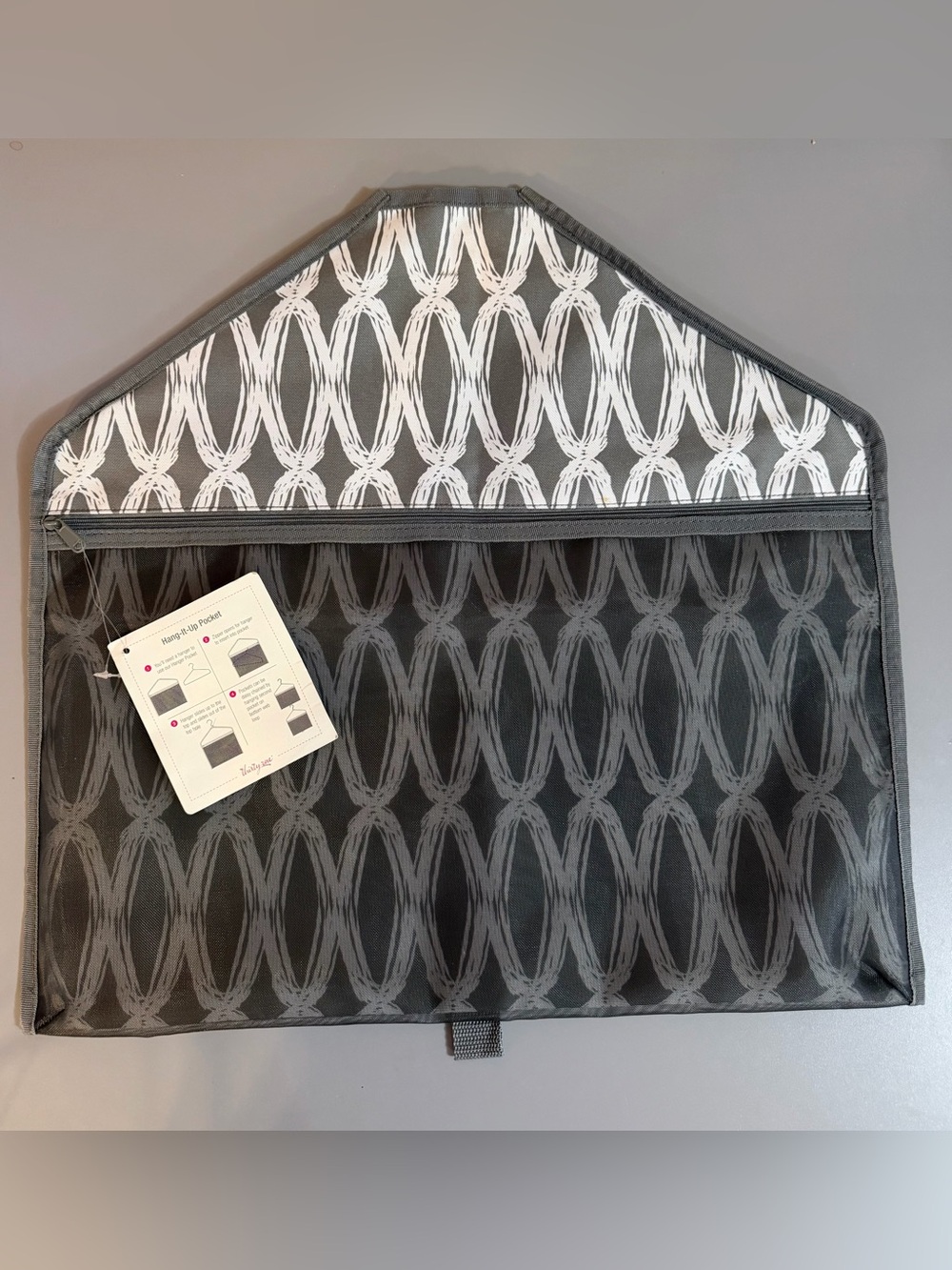 Thirty -One Gray Patterned Wall Organizer Pouch